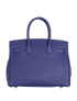 Birkin 30 Officier In Togo Bleu Encre & Bordeaux, back view